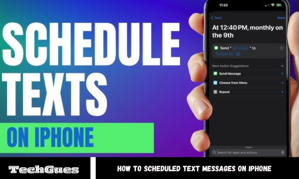 Scheduled Text Messages on iPhone